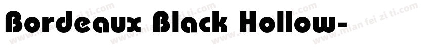 Bordeaux Black Hollow字体转换